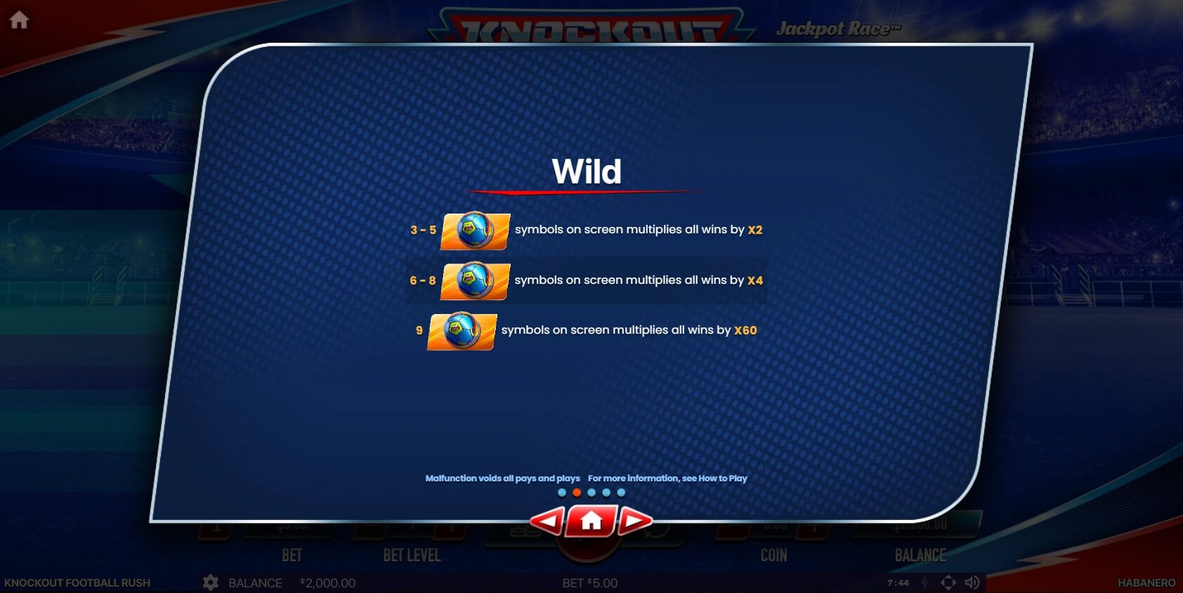 KNOCKOUT FOOTBALL RUSH สล็อต Habanero ทางเข้า Superslot Wallet