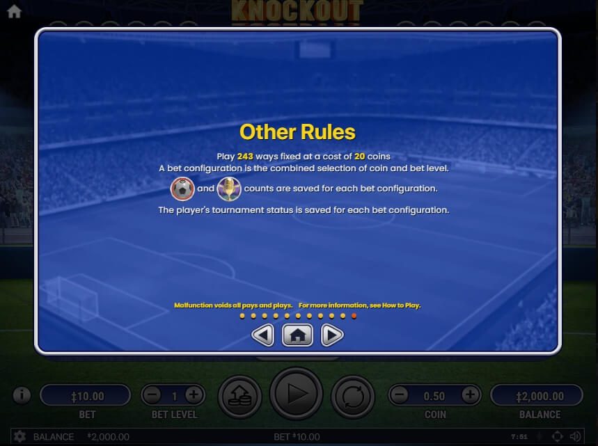 KNOCKOUT FOOTBALL สล็อต Habanero ทางเข้า Superslot Wallet