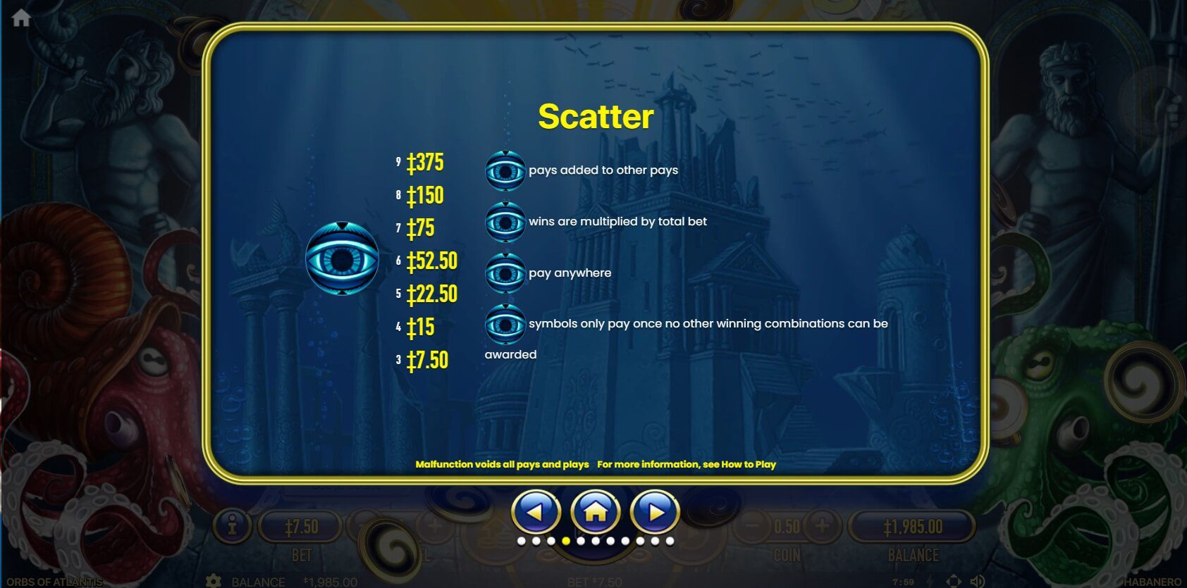 ORBS OF ATLANTIS Habanero Slot ดาวน์โหลด Superslot