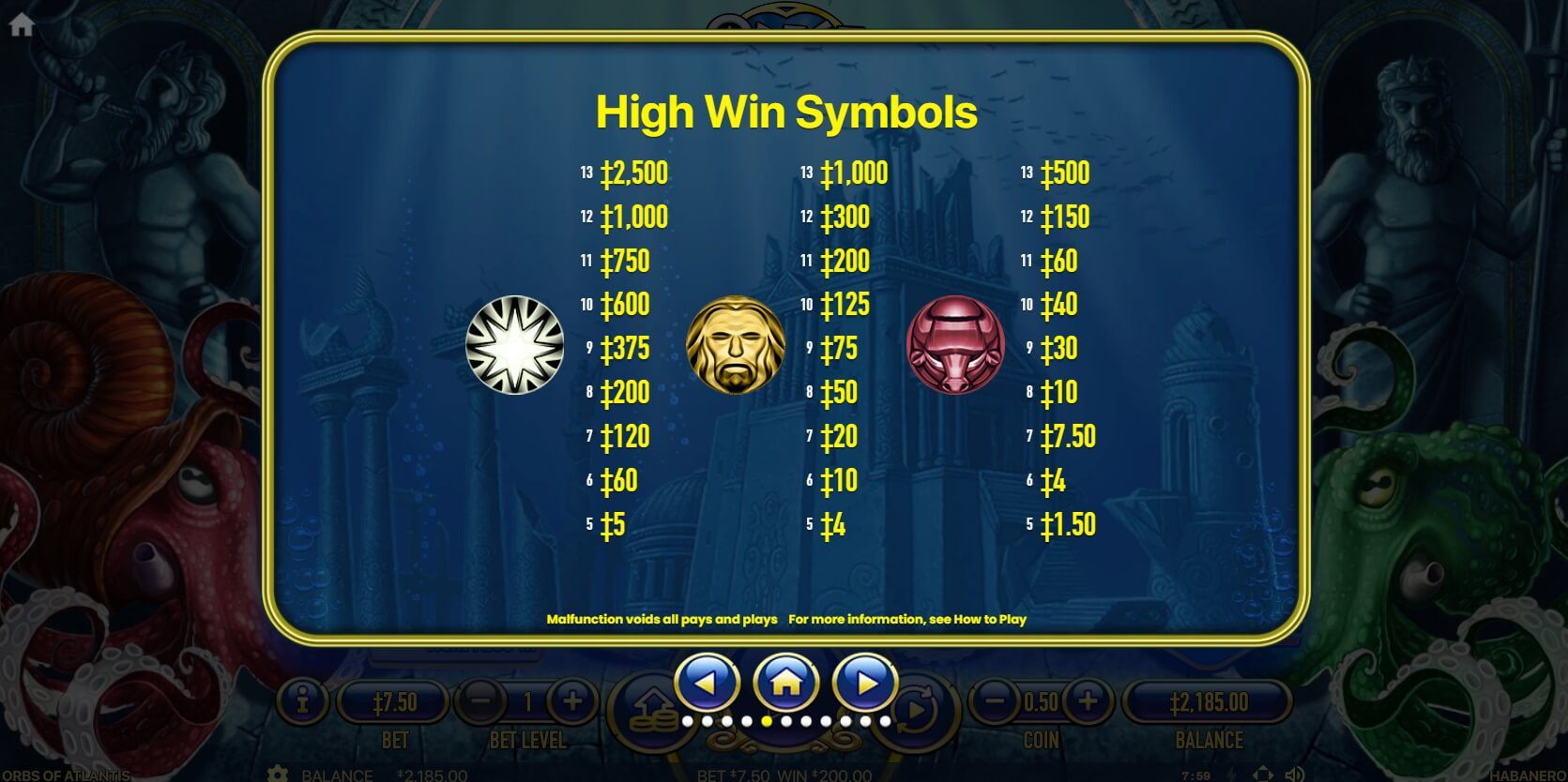ORBS OF ATLANTIS Habanero Slot ติดต่อ Superslot