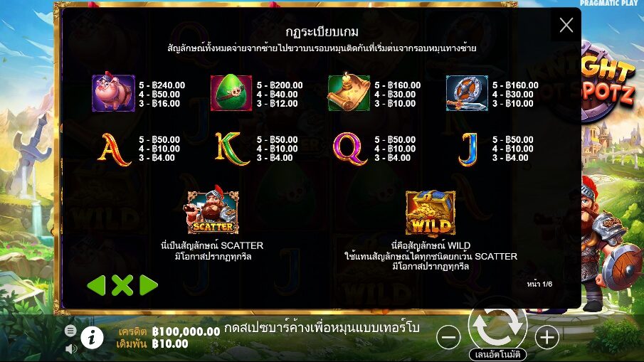 Knight Hot Spotz Powernudge Play ฟรีเครดิต ซุปเปอร์สล็อต