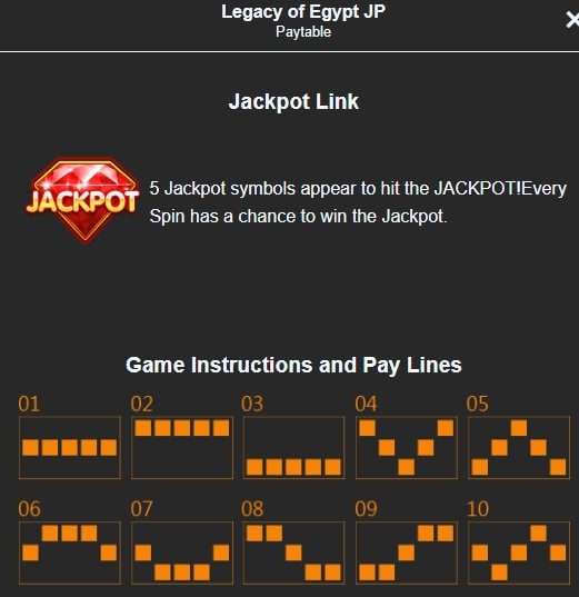 Legacy of Egypt Jackpot Mannaplay superslot แจกเครดิตฟรี