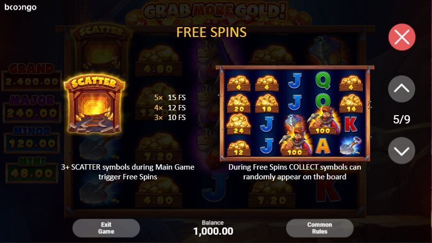 Grab More Gold Boongo Superslot Auto