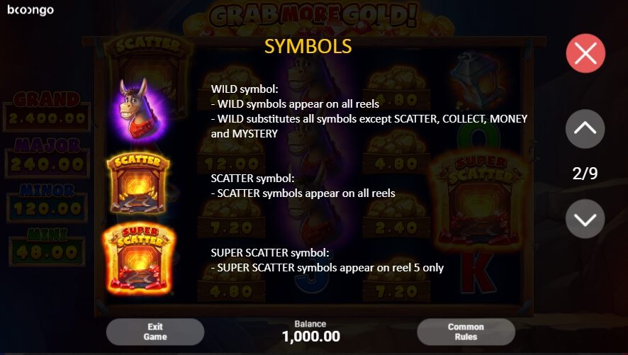Grab More Gold Boongo Superslot ฟรี 50