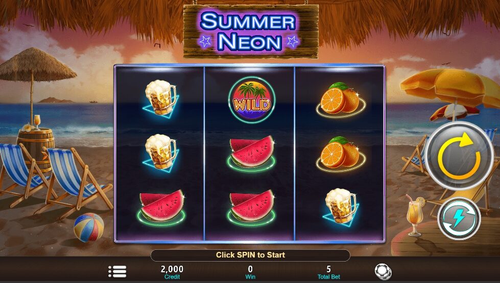 Summer Neon FUNKY GAMES ค่ายสล็อต Superslot 777