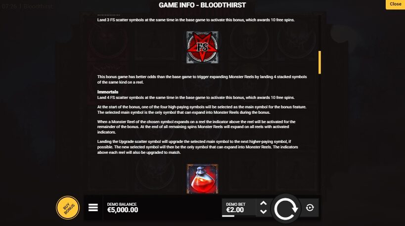 Bloodthirst Hacksaw Gaming ซุปเปอร์สล็อตเครดิตฟรี Superslot Game