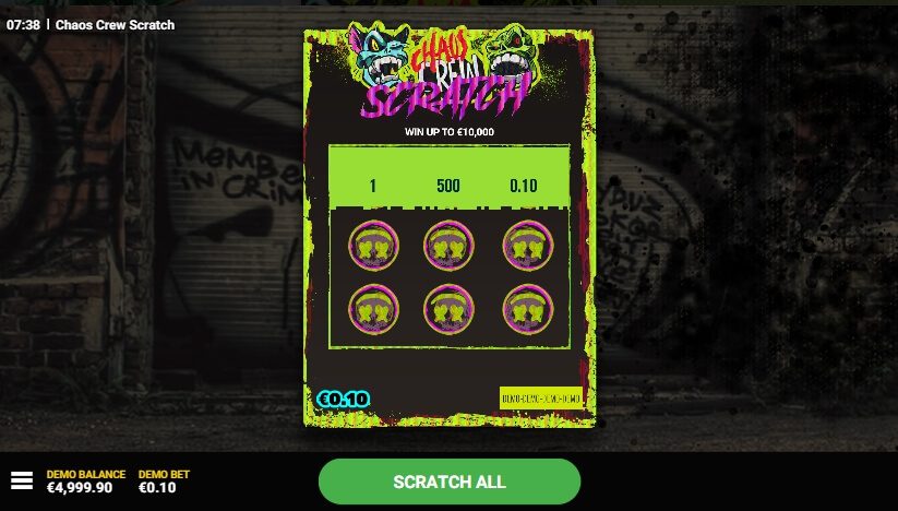 Chaos Crew Scratch Hacksaw Gaming แจกฟรีเครดิต Superslot 888