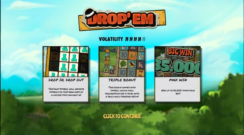 Drop'em Hacksaw Gaming ค่ายสล็อต Superslot 777