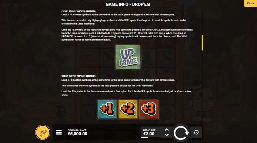 Drop'em Hacksaw Gaming ซุปเปอร์สล็อตเครดิตฟรี Superslot Game