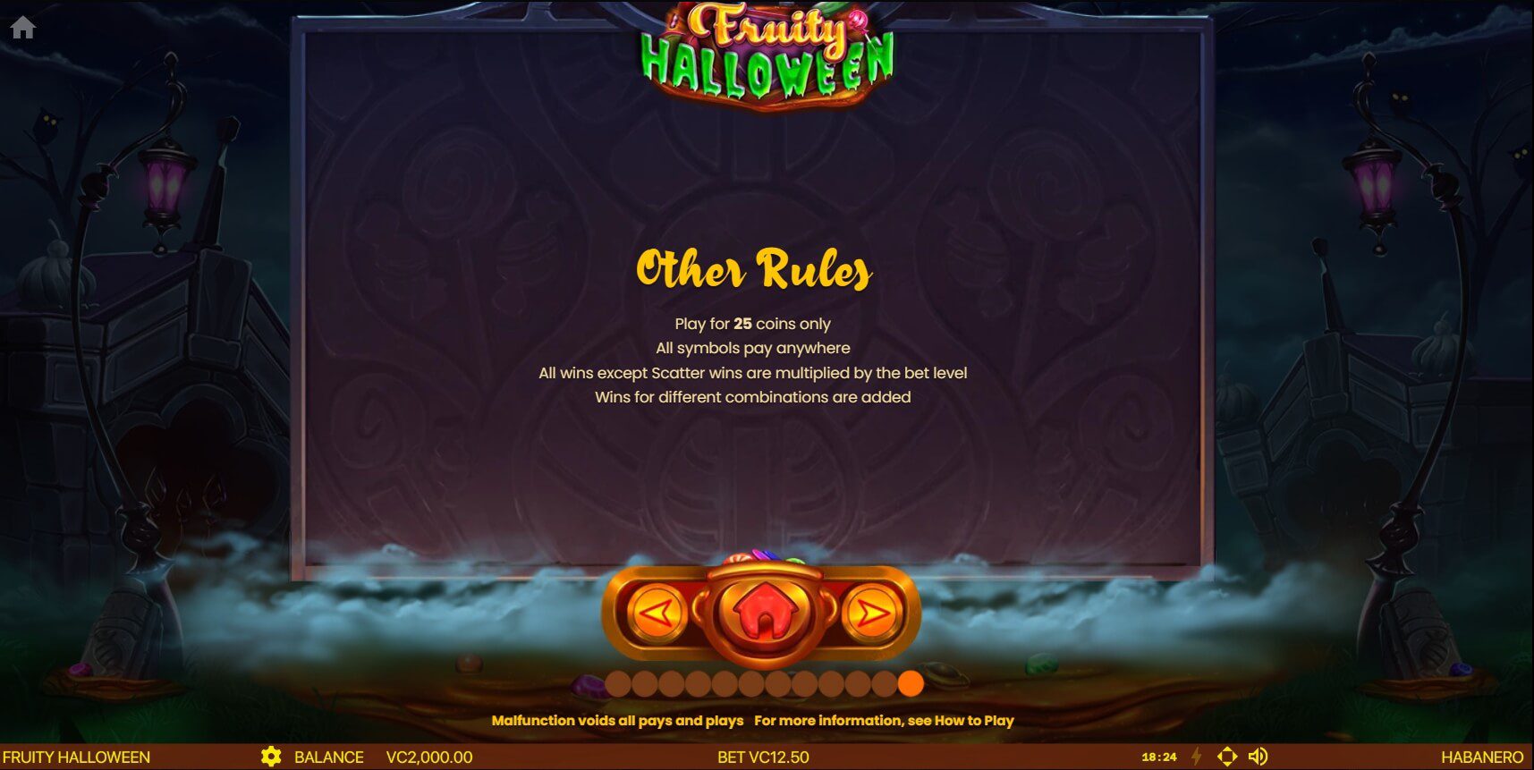 FRUITY HALLOWEEN Habanero Slot ติดต่อ Superslot