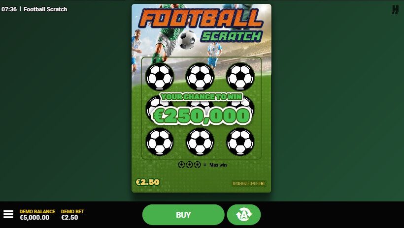Football Scratch Hacksaw Gaming ค่ายสล็อต Superslot 777