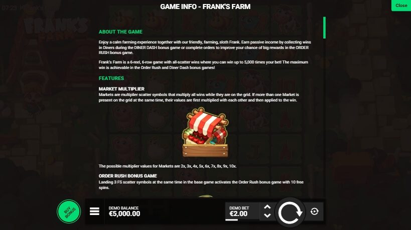 Frank's Farm Hacksaw Gaming ทางเข้าเล่น Ambsuperslot