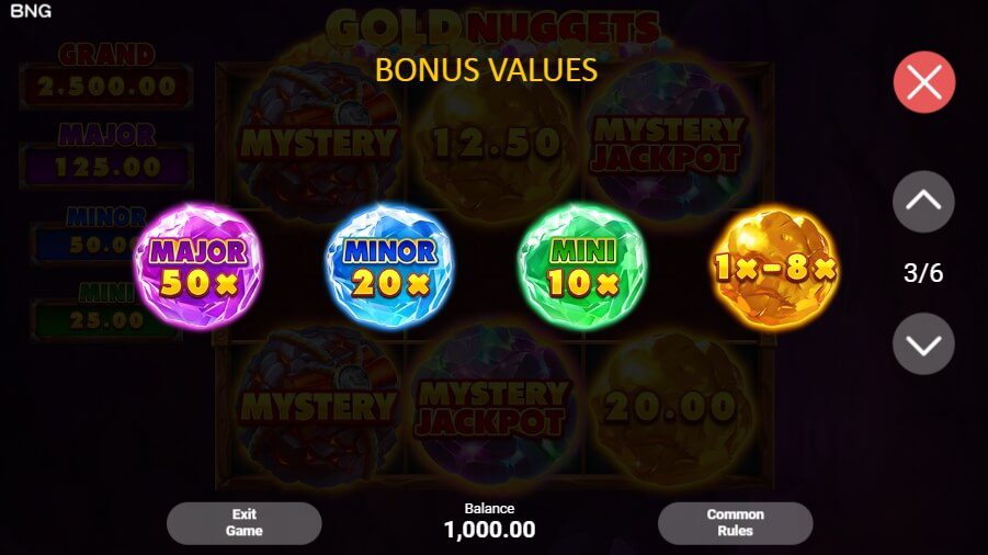 Gold Nuggets Boongo Superslot ทดลองเล่น