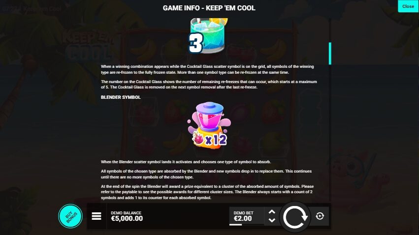 Keep 'em Cool Hacksaw Gaming ซุปเปอร์สล็อตเครดิตฟรี Superslot Game