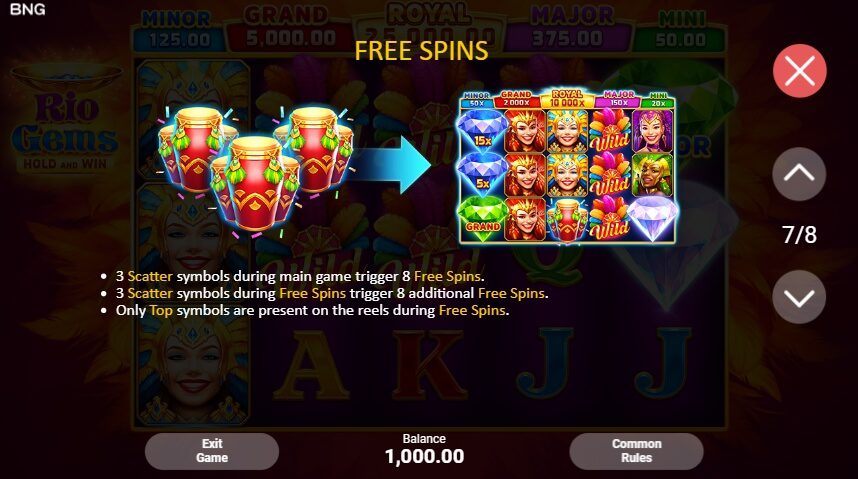 Rio Gems Multichance Boongo Superslot Auto