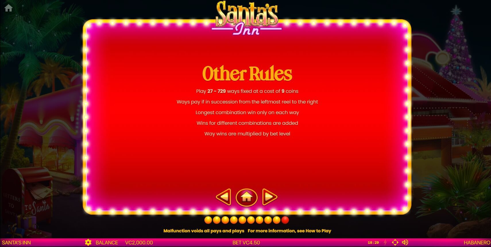 SANTA'S INN สล็อต Habanero ทางเข้า Superslot Wallet