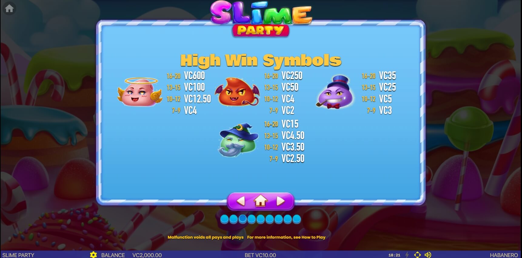 SLIME PARTY สล็อต Habanero ทางเข้า Superslot Wallet