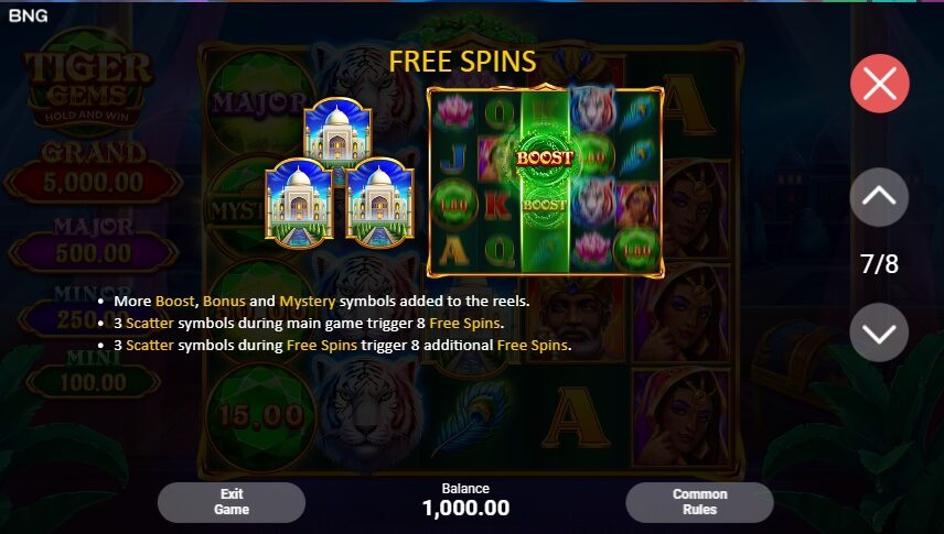 Tiger Gems Boongo Superslot Auto