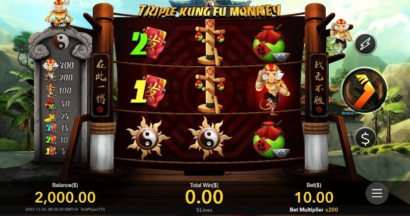 Triple Kung Fu Monkey Nextspin เว็บ 365 superslot