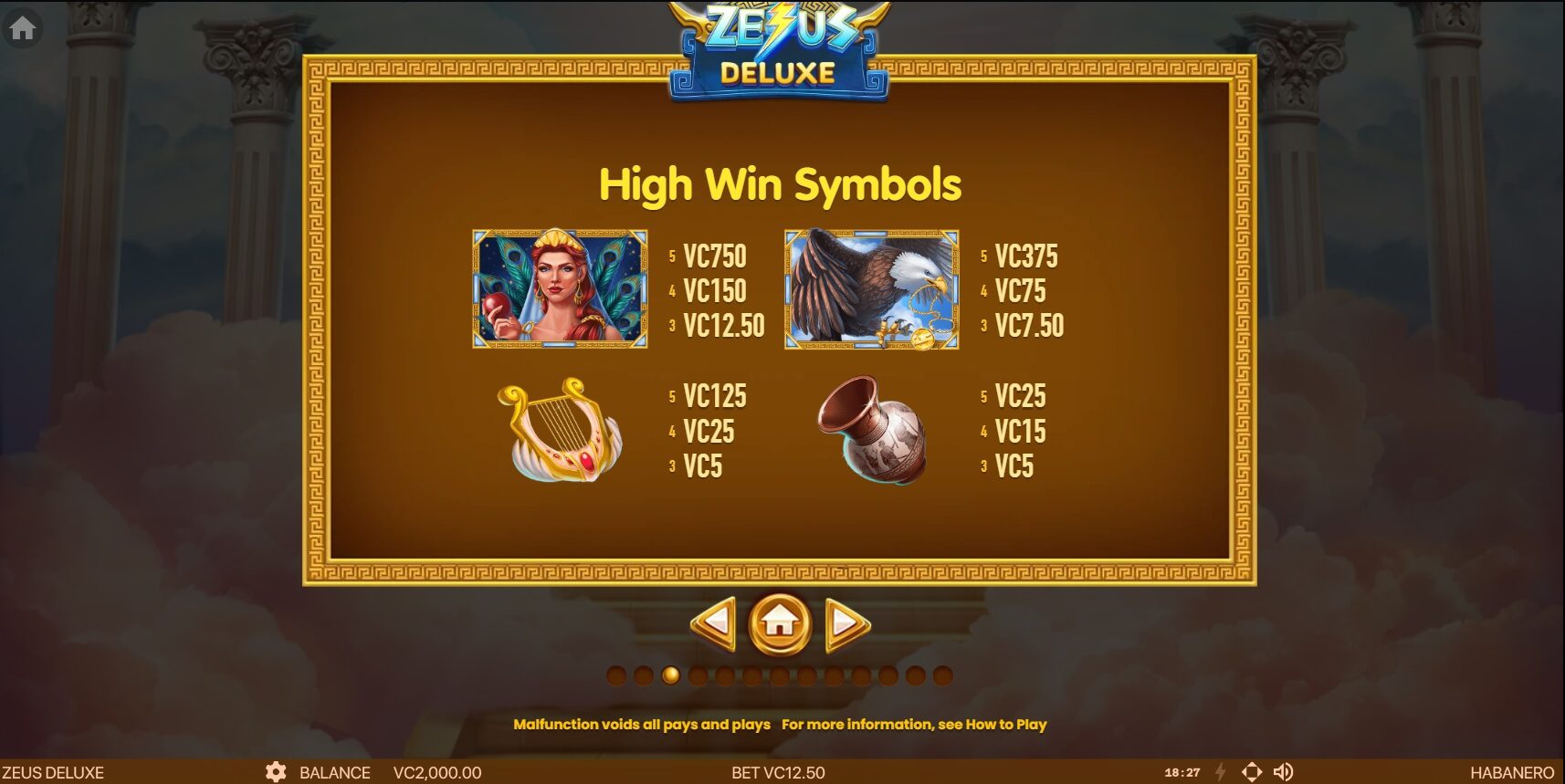 ZEUS DELUXE สล็อต Habanero ทางเข้า Superslot Wallet