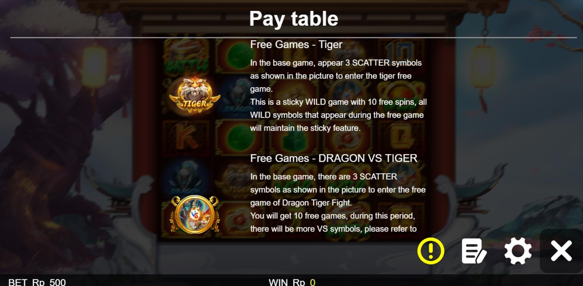 Dragon VS Tiger BoleBit ซุปเปอร์ สล็อต 1234