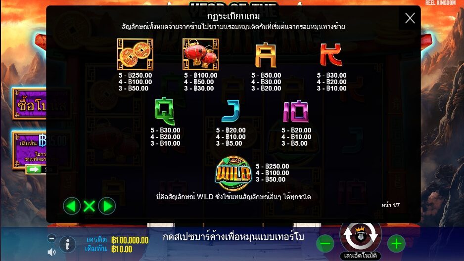 Year of the Dragon King Powernudge Play ฟรีเครดิต ซุปเปอร์สล็อต