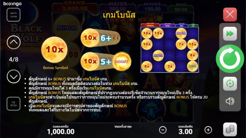 Black Wolf Hold And Win Boongo Superslot ฝาก ถอน