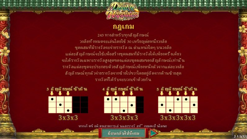 Double Happiness ซุปเปอร์สล็อตเครดิตฟรี Superslot Game