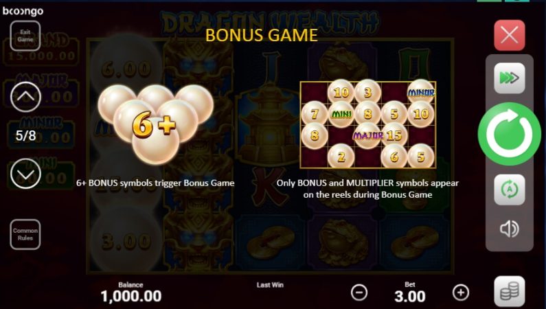 Dragon Wealth Hold and Win Boongo Superslot247