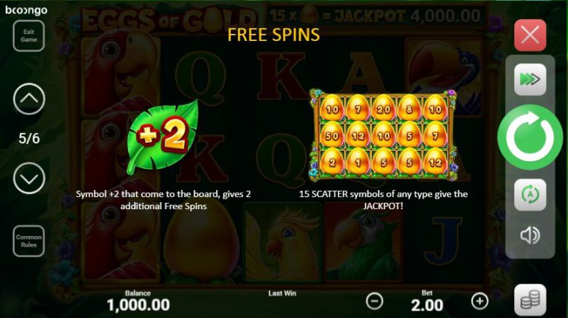 Eggs of Gold Boongo Superslot247