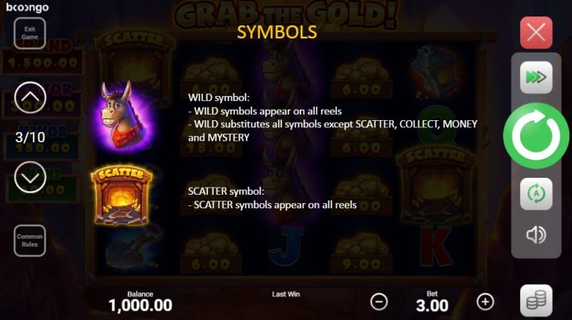 Grab The Gold Boongo Superslot ฟรี 50