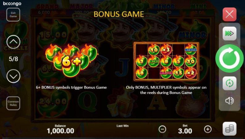 Green Chilli Hold and Win Boongo Superslot247
