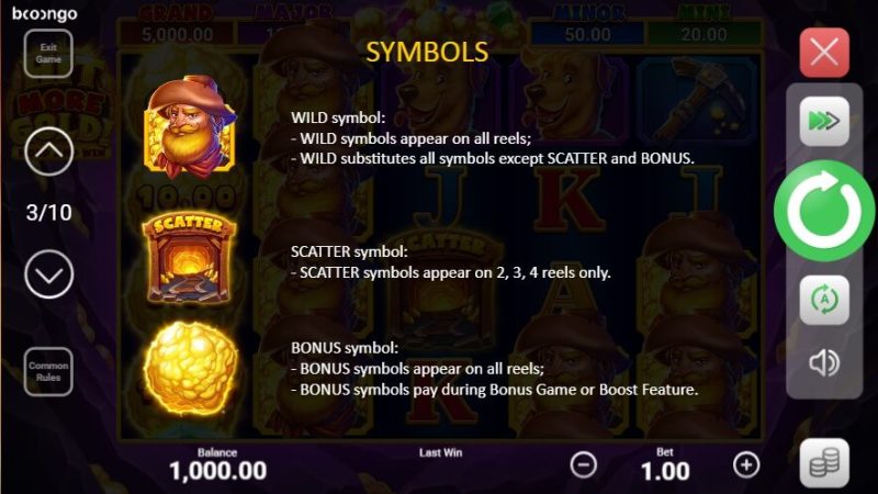 Hit More Gold Hold and Win Boongo Superslot ฟรี 50