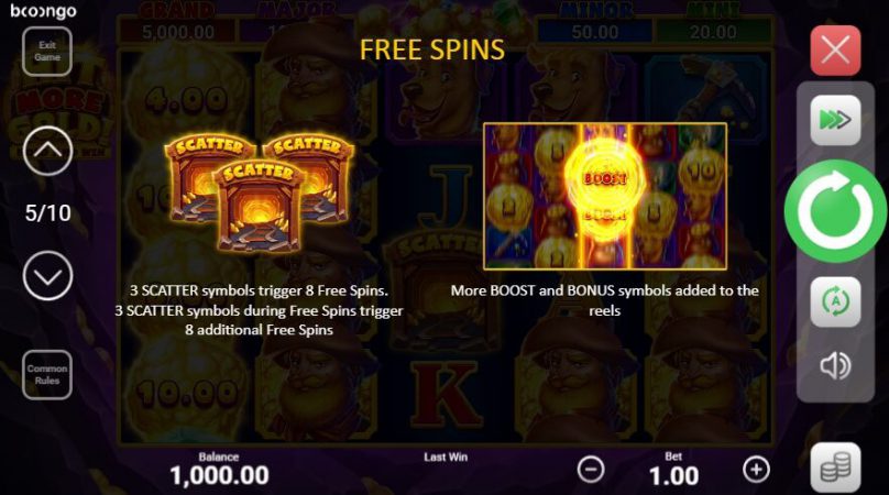 Hit More Gold Hold and Win Boongo Superslot247