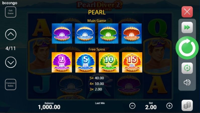 Pearl Diver 2 Treasure Chest Boongo Superslot ทดลองเล่น
