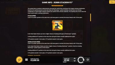 Ronin Stackways Hacksaw Gaming ซุปเปอร์สล็อตเครดิตฟรี Superslot Game