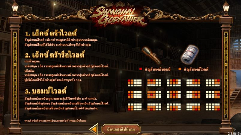 Shanghal Godfather ซุปเปอร์สล็อตเครดิตฟรี Superslot Game